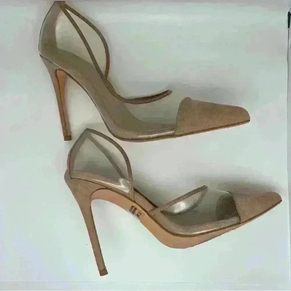 Fashionova Clear Nude Pumps 7.5